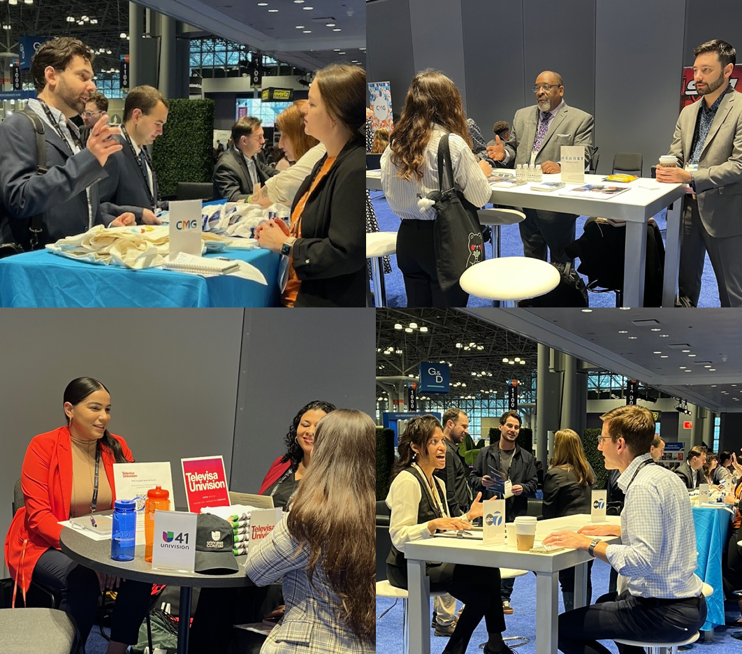 A ribbon of interviewer and interviewee images from the 2023 Career Fair