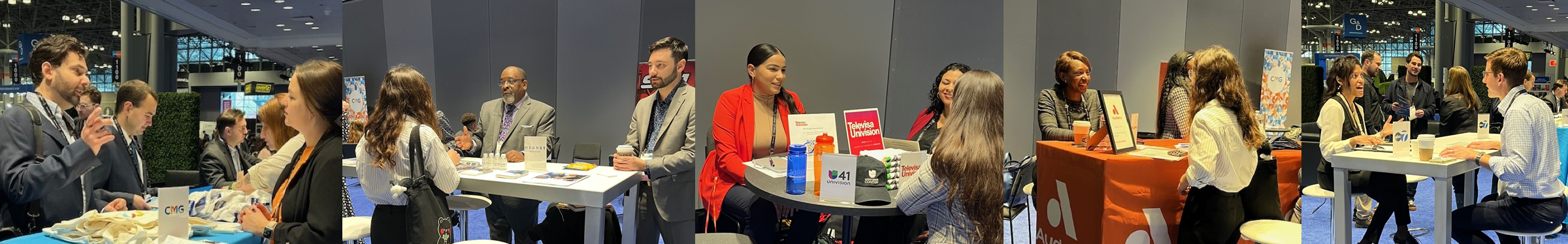 A ribbon of interviewer and interviewee images from the 2023 Career Fair